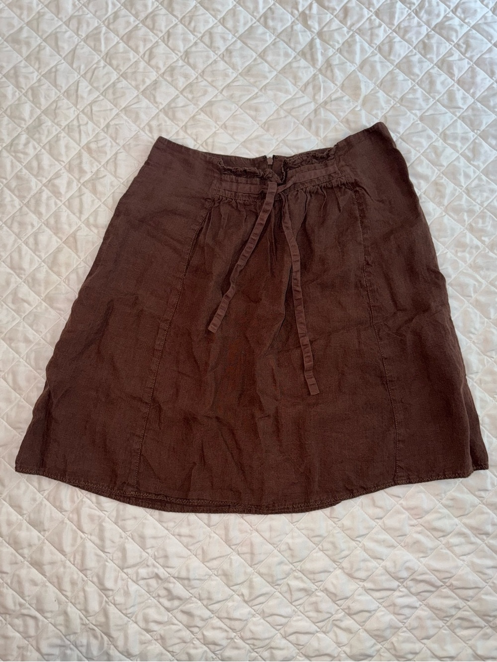 brown Magaschoni A-Line Skirt
